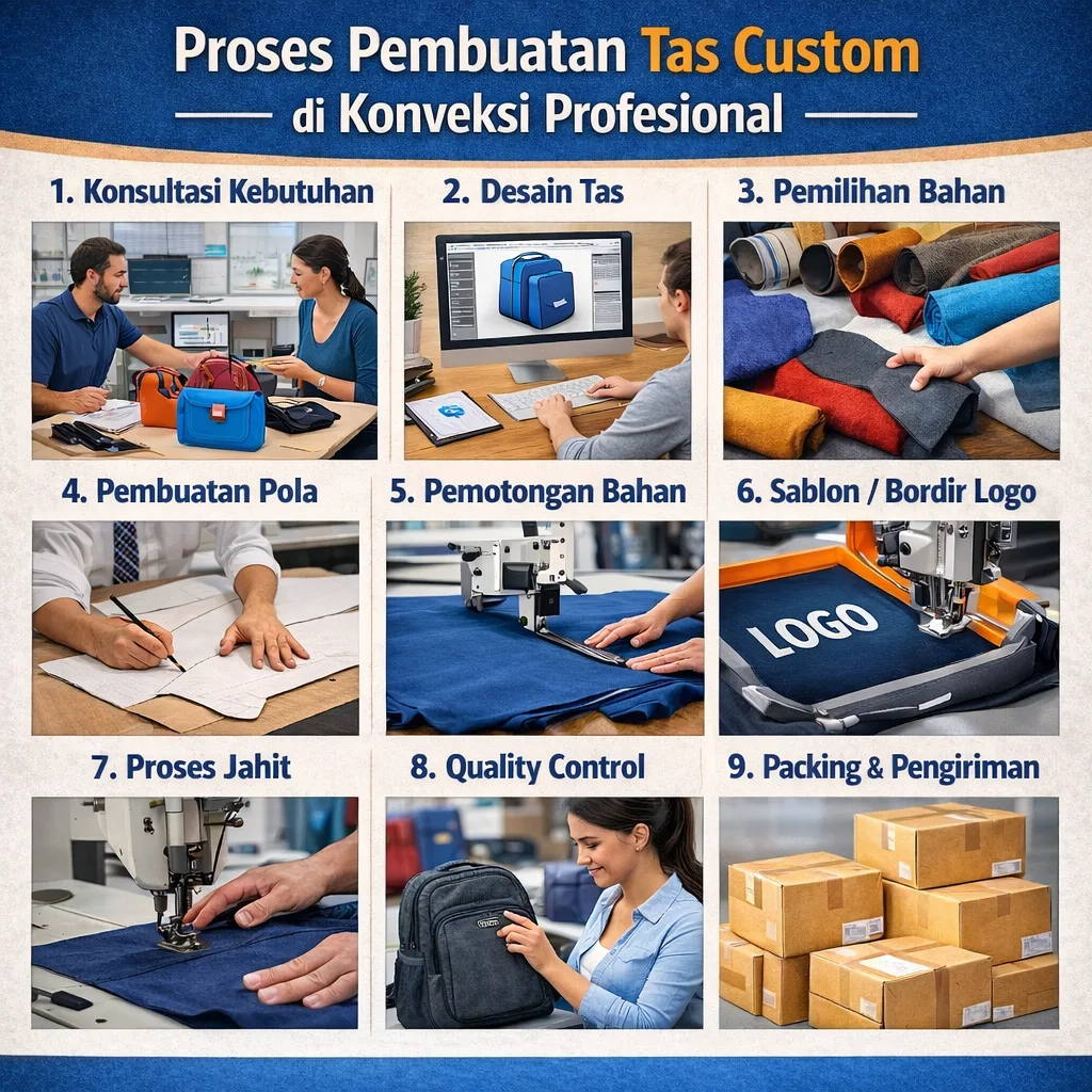Konveksi tas custom bandung Konveksi tas custom